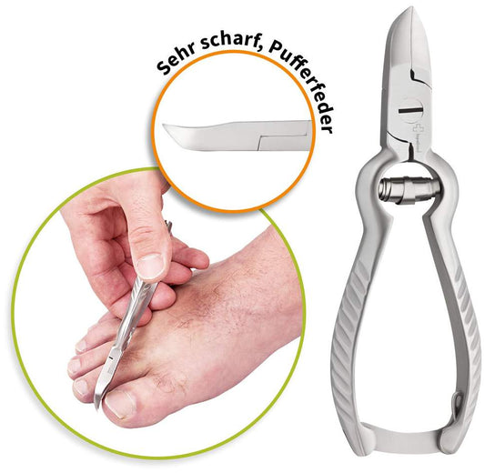 Lopalmed Nagelzange mit Pufferfeder, 14 cm